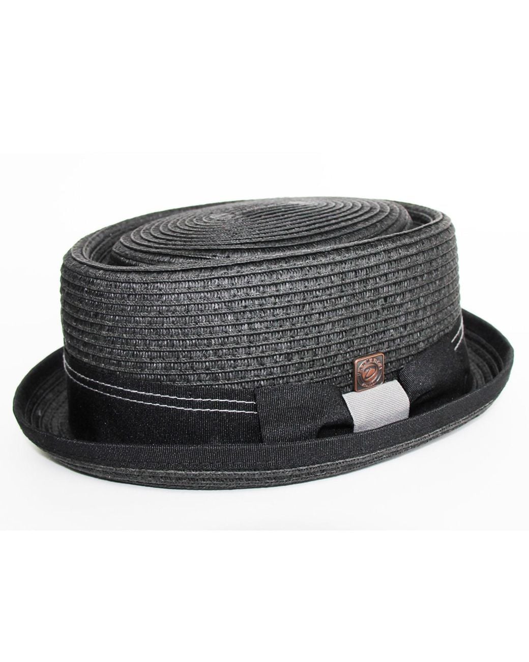 Dasmarca Hats Gray Dasmarca Rico Summer Telescope Crown Lightweight Breathable Rude-Boy Mod Porkpie Hat for men
