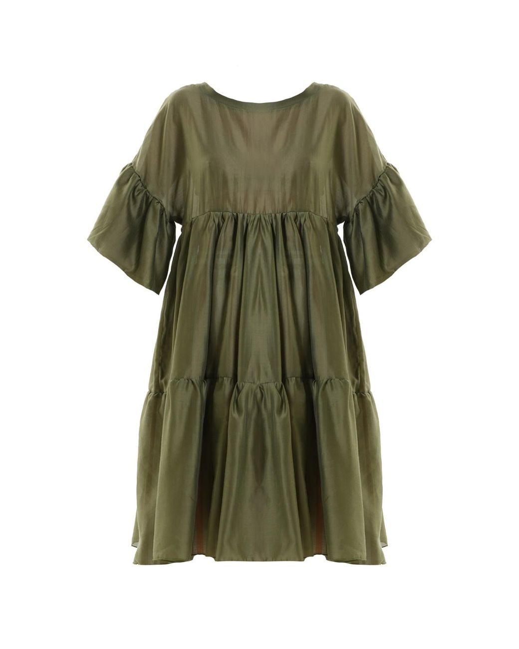 Metamorph Green Oversize Sheer Tunic