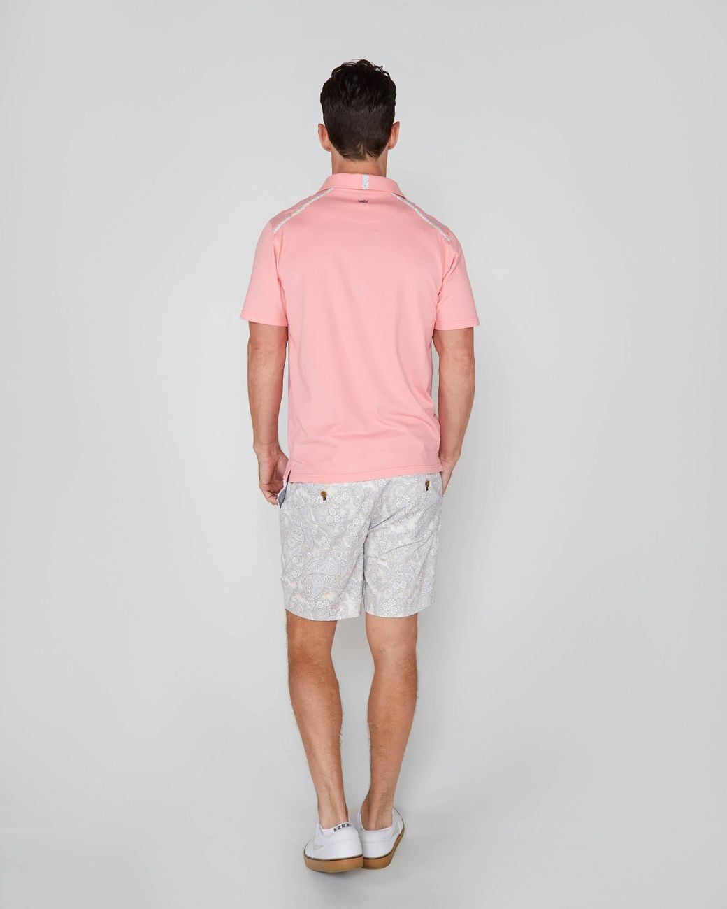Lords of Harlech Pink Pietro Polo Shirt for men