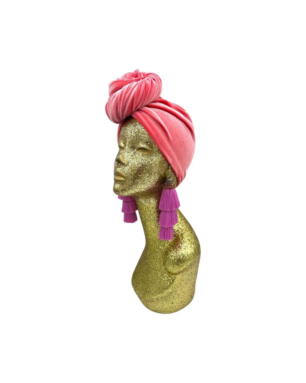 Julia Clancey Red Flamingo Lilac Swinglette Turban