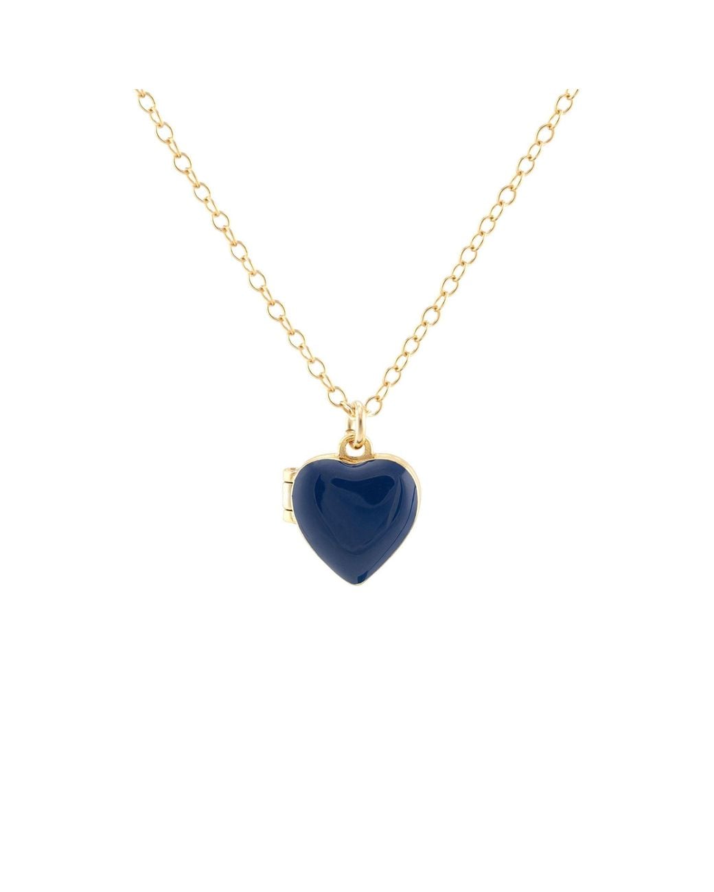 Kris Nations Blue Enamel Heart Locket