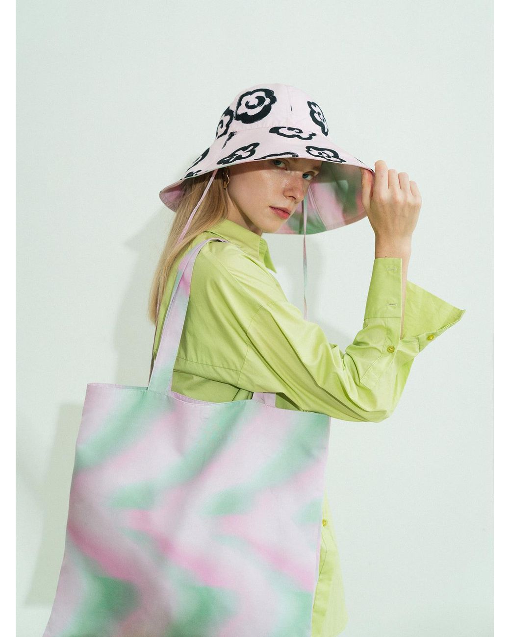 Lost Pattern Pink Day Dream Reversible Sun Hat