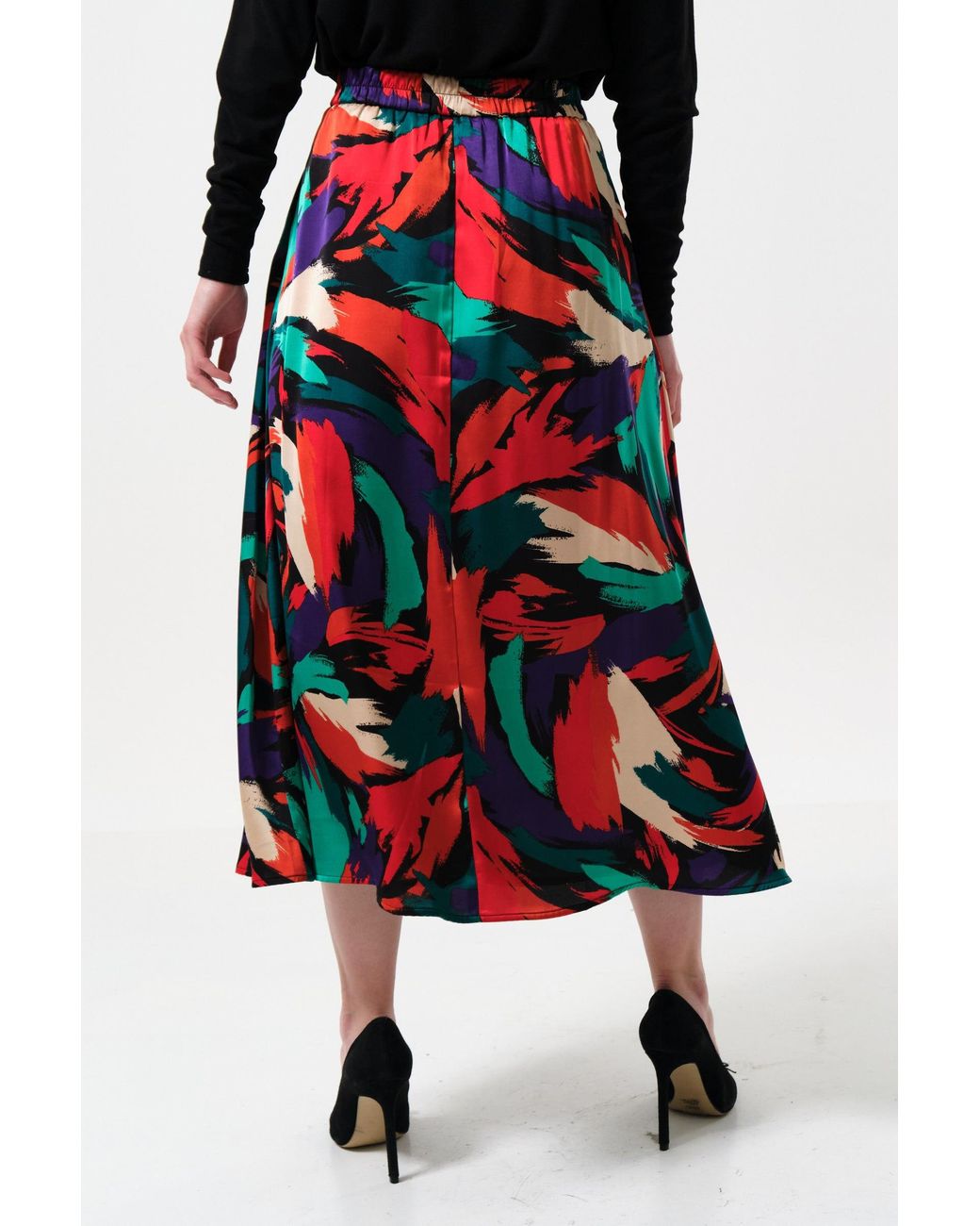 Louche White Lizea Hofmann Print Midi Skirt
