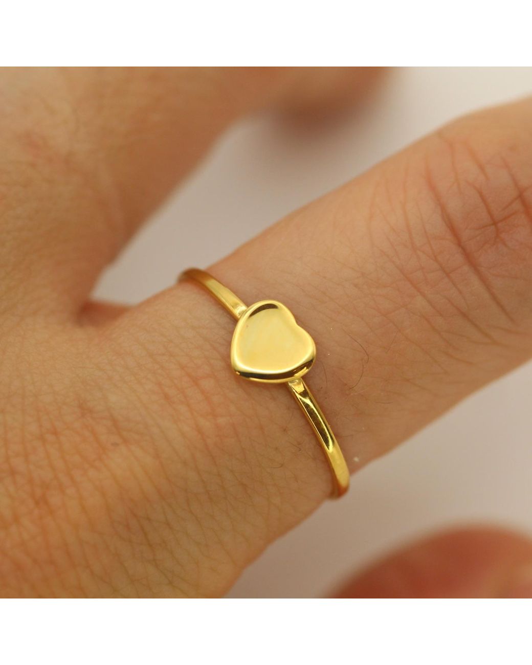 VicStoneNYC Fine Jewelry Yellow Lovely Cute Love Solid Ring