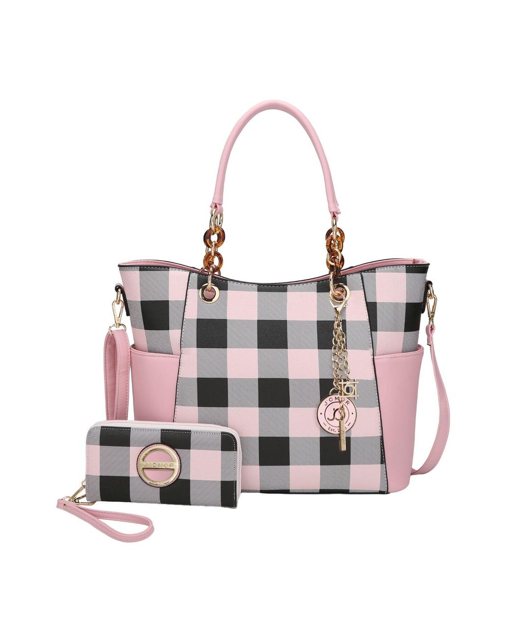 Mkf Collection - J'omor Pink Bonita Tote Bag & Wallet Set