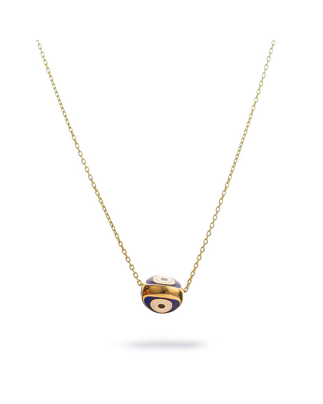 Ebru Jewelry Metallic Guardian Evil Eye Minimalist Necklace