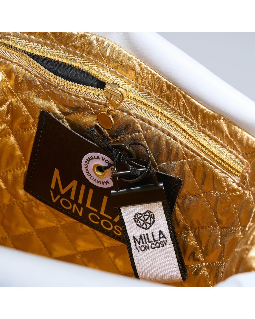 Milla Von Cosy Blue Tote Bag Soulmate Lightgrey