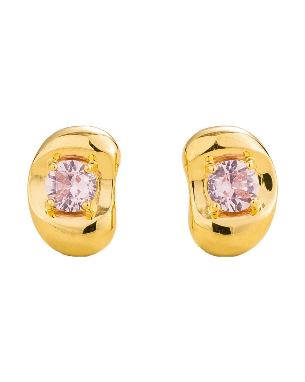 Juvetti Metallic Fava Earrings
