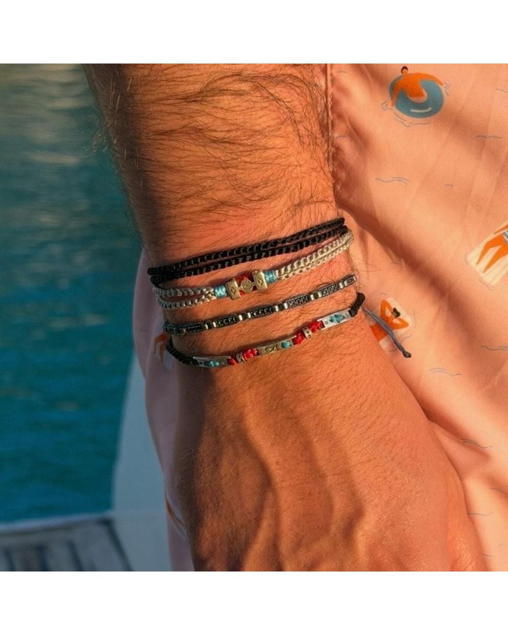 La Pluie Jewellery Black Nereus Bracelet for men