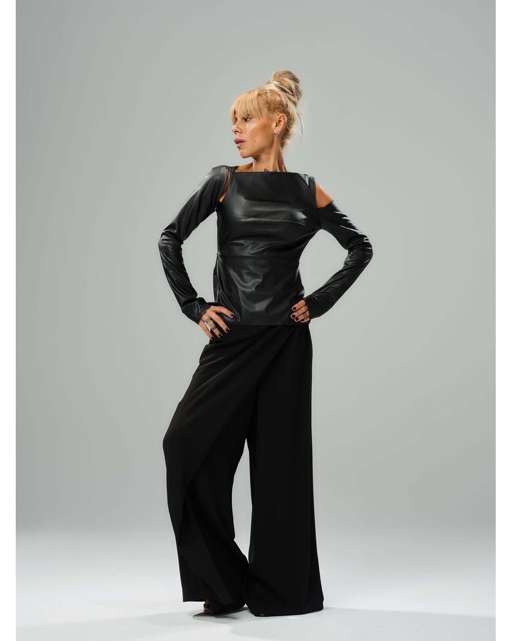 Clothes by Locker Room Black Wide-Leg Pants