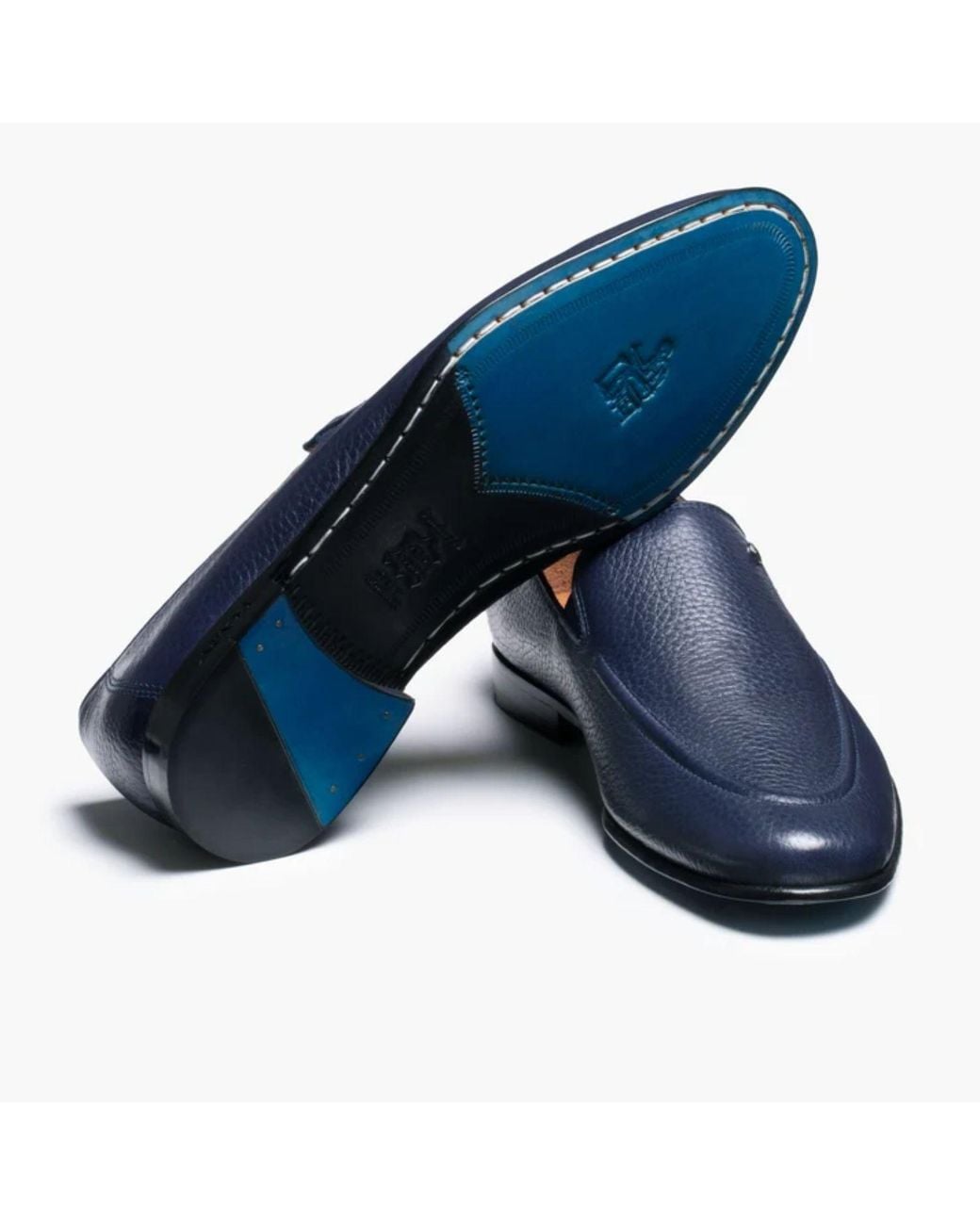 Armos Blue Deer Leather Loafer for men