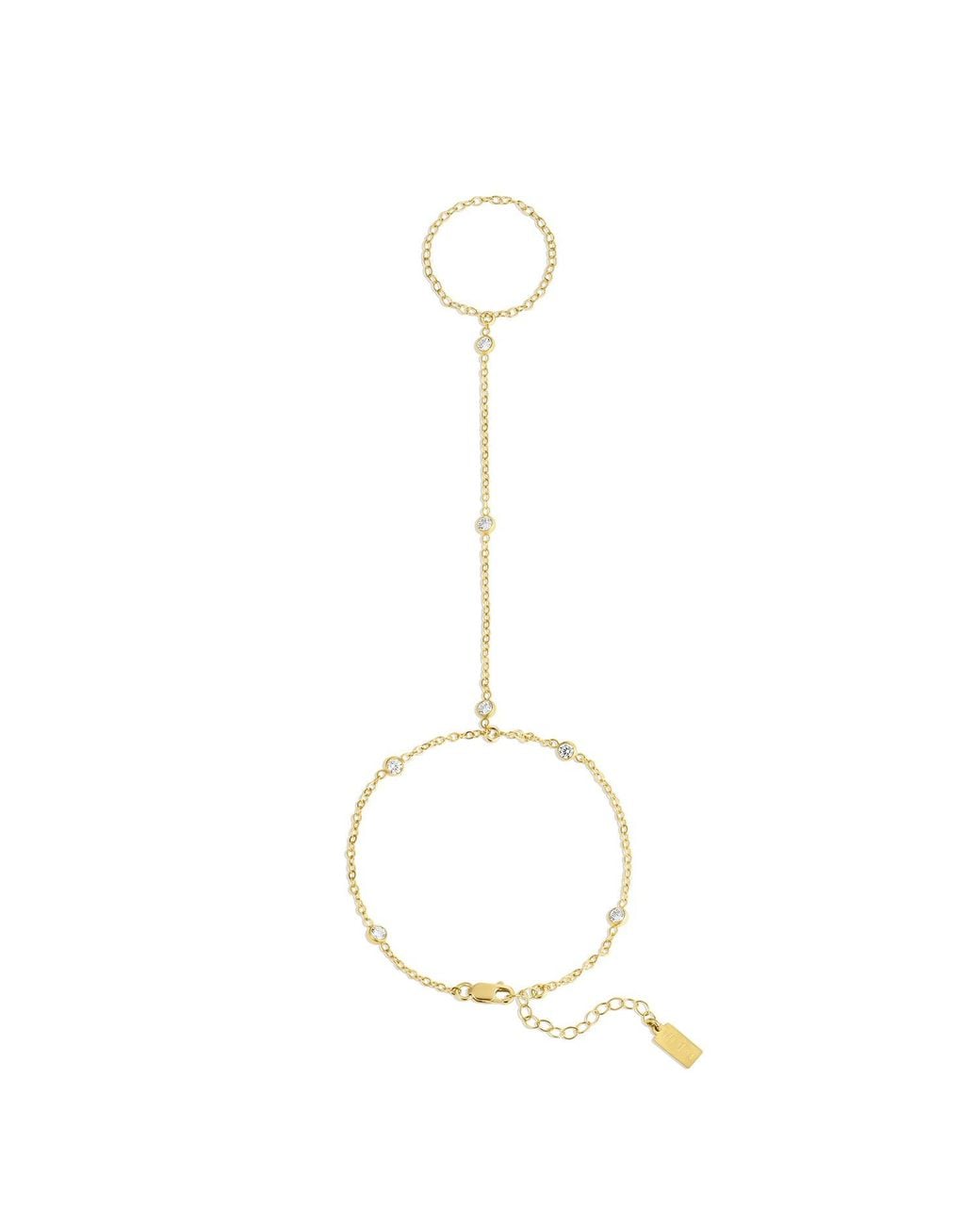 SET & STONES Metallic Serra Hand Chain