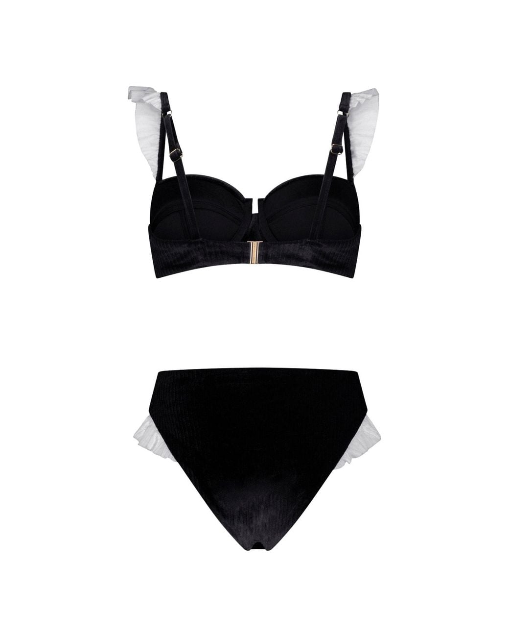Maison Tangerine Black Capri Velvet Bikini