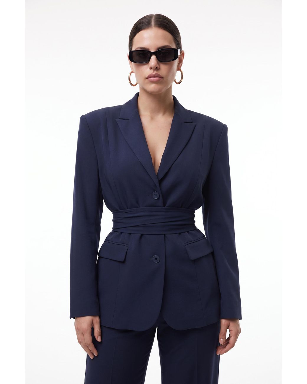 Faza Atelier Blue The Aurora Blazer & Trousers Set