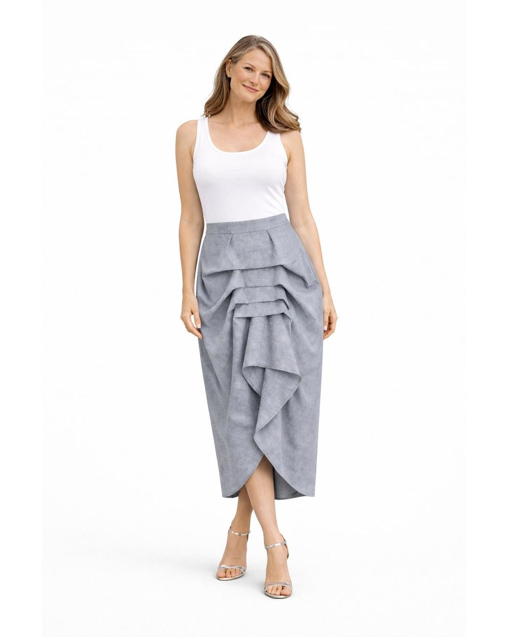 Lumina Eligma Gray The Vanguard Skirt