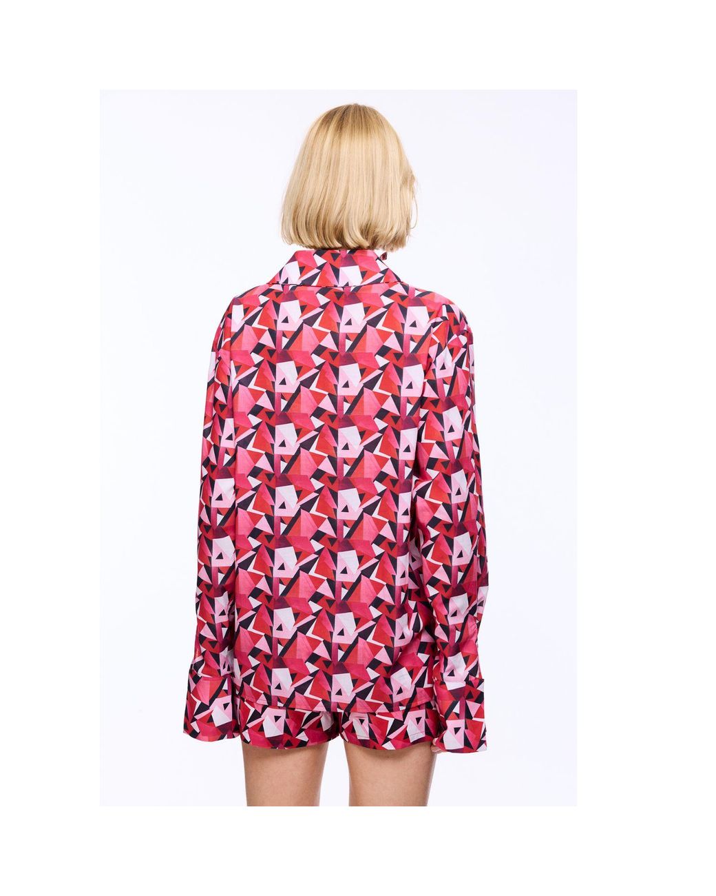 Mirimalist Red Origami Oversize Shirt