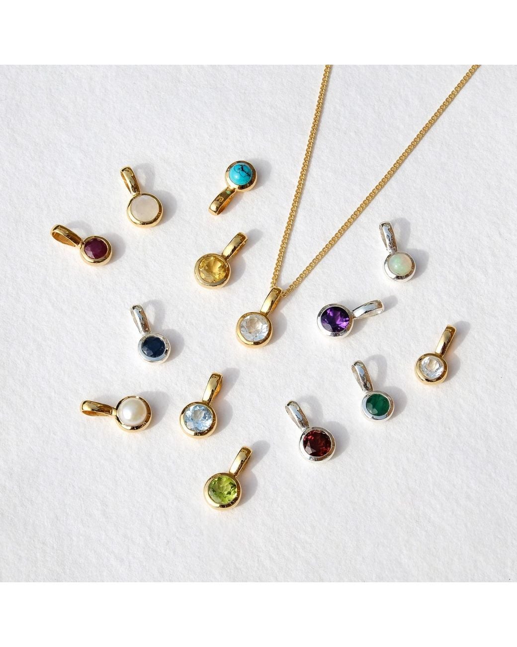 Charlotte's Web Jewellery Metallic August Birthstone Vermeil Necklace