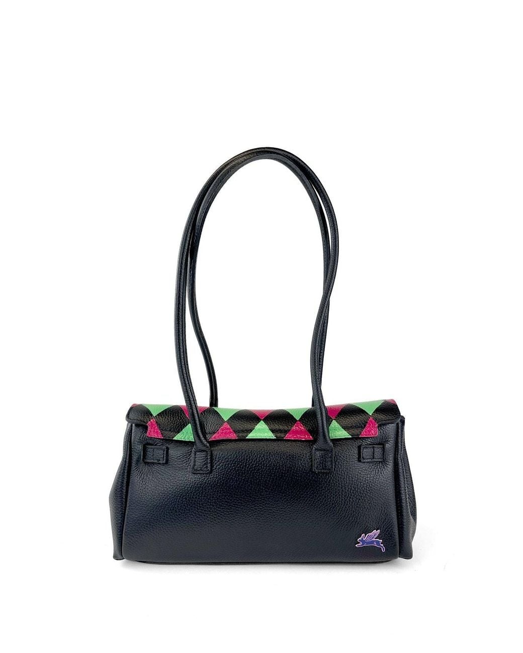 Maison Rubaiyat White Colette Hand-Painted Leather Shoulder Bag – Ballerinas