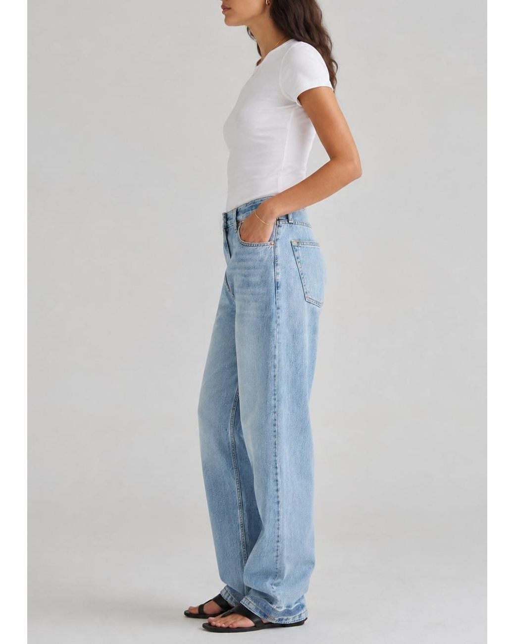 NOEND Kallie Relaxed Curve in Blue | Lyst