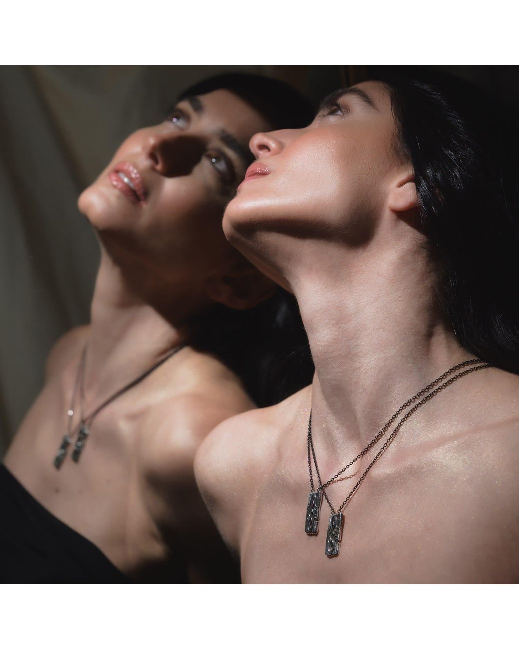 Myrto Katramadou Jewellery White Infinity Necklace -Three Stones-Sky