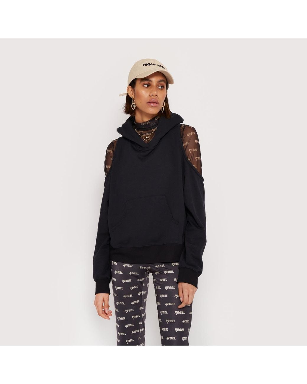Sarah Regensburger Black Rebel Mesh Bodysuit