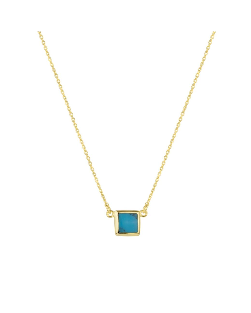 Spero London Metallic Square Sterling Necklace