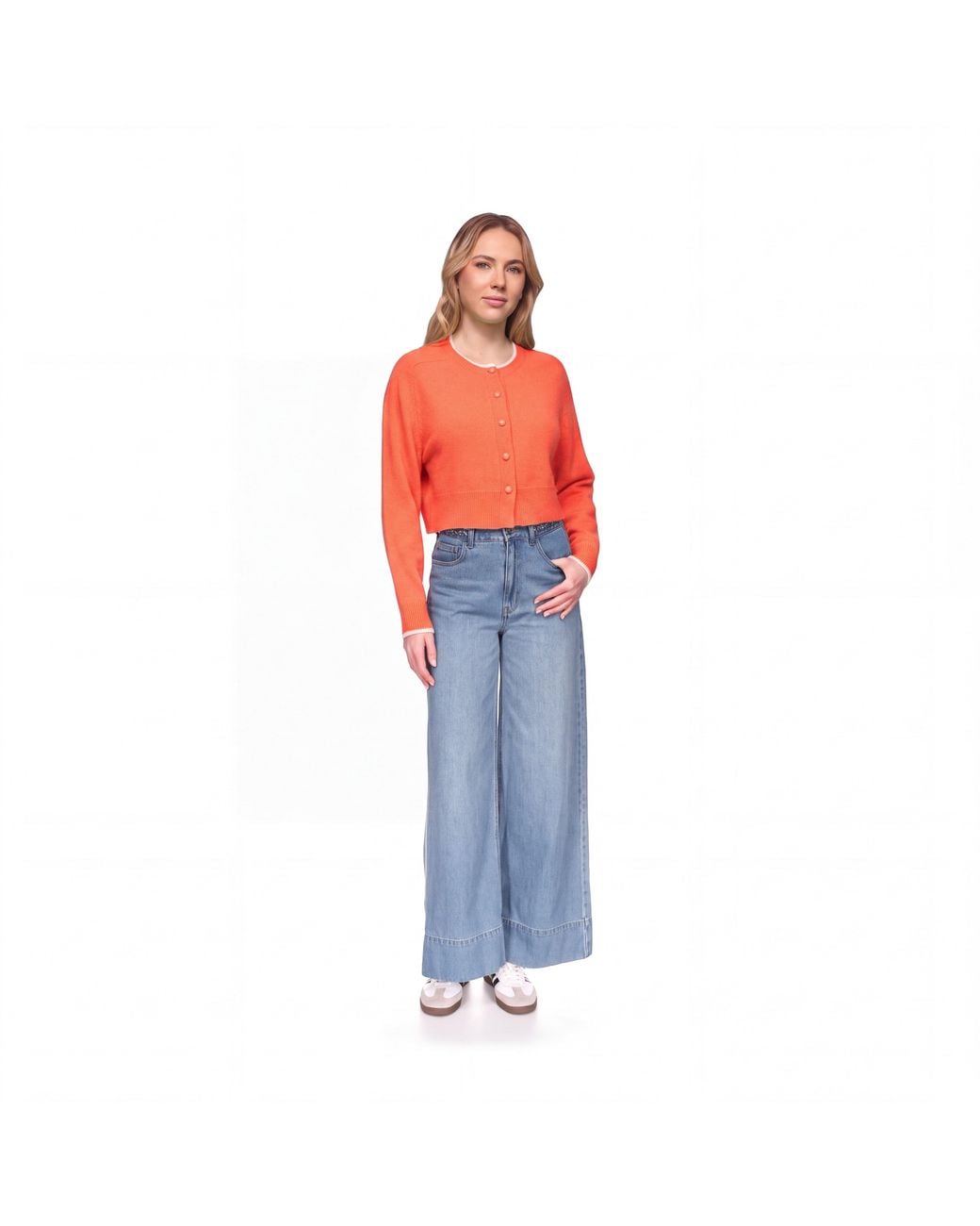 Brodie Cashmere Red Sahara Cardi