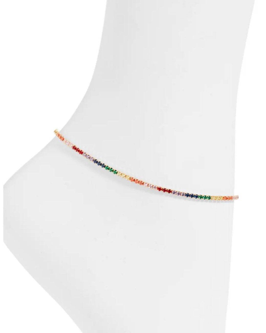 SHYMI White Tennis Anklet