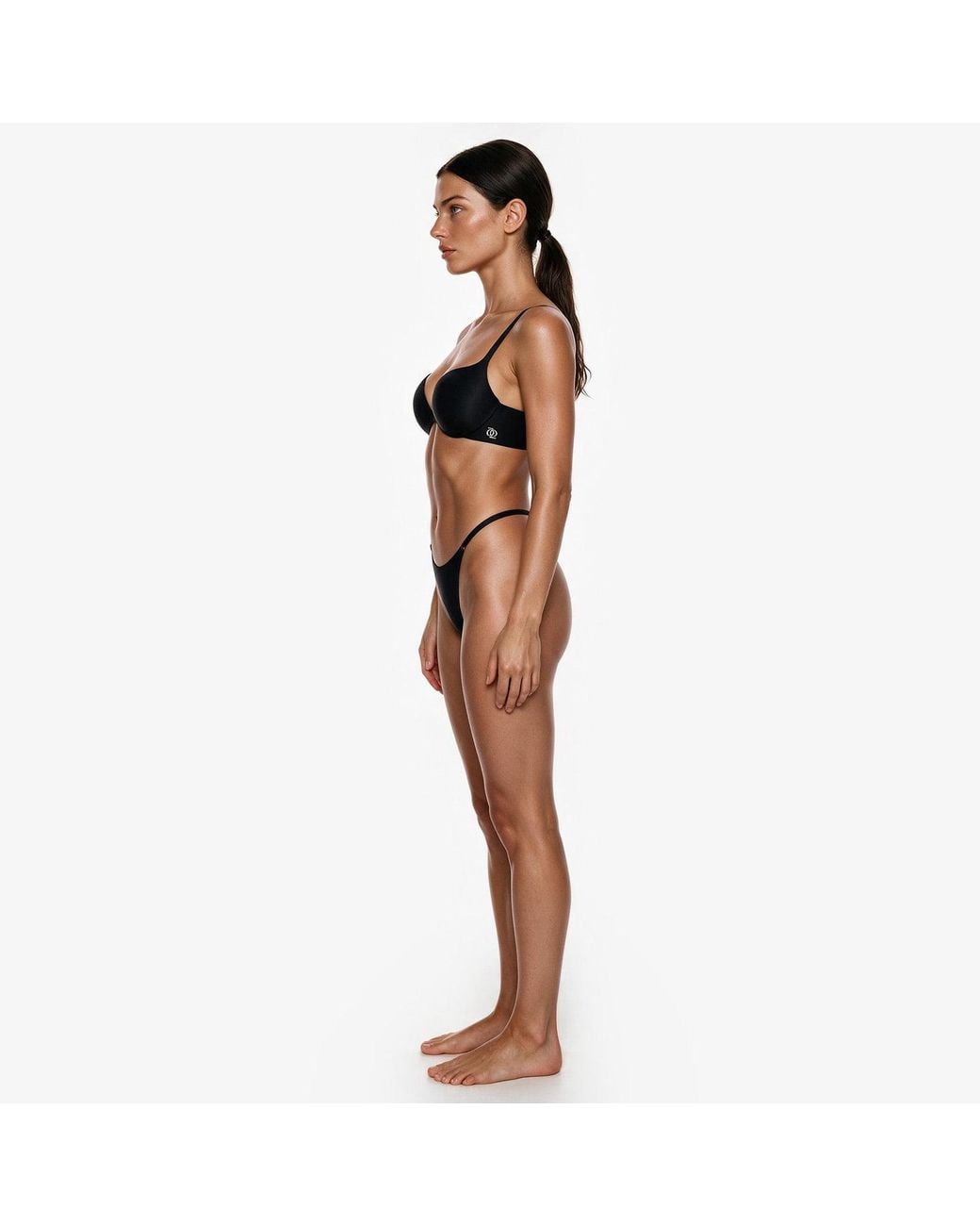 GOD SAVES QUEENS Black Second Skin Ultimate Push-Up Bra Graphite