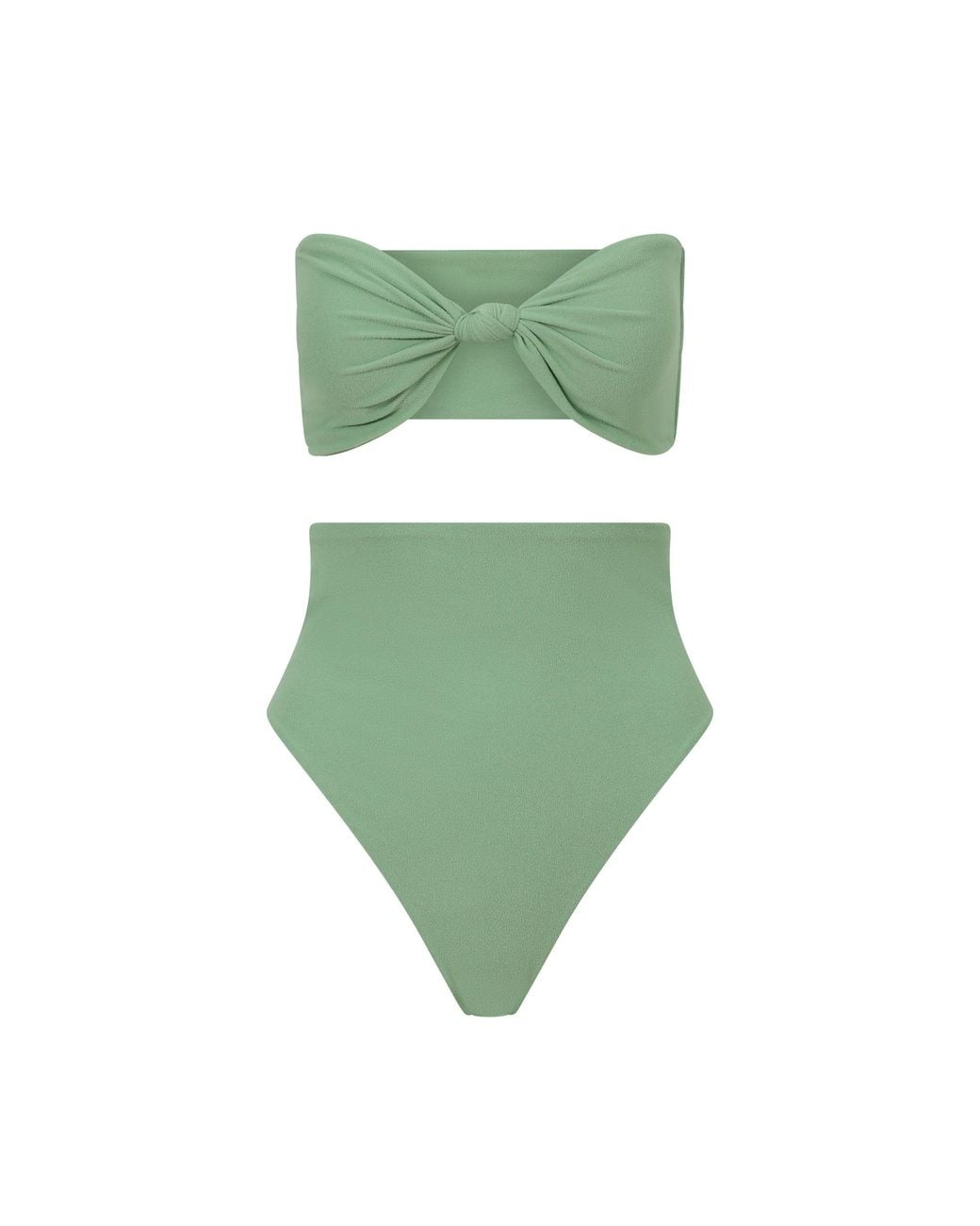 Blake Swimwear Green Tide Bandeau Bikini Top