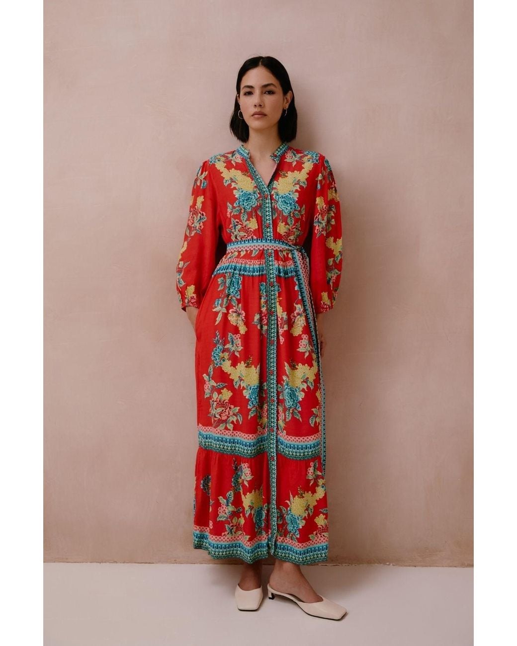 Raishma Red Tiffany Dress