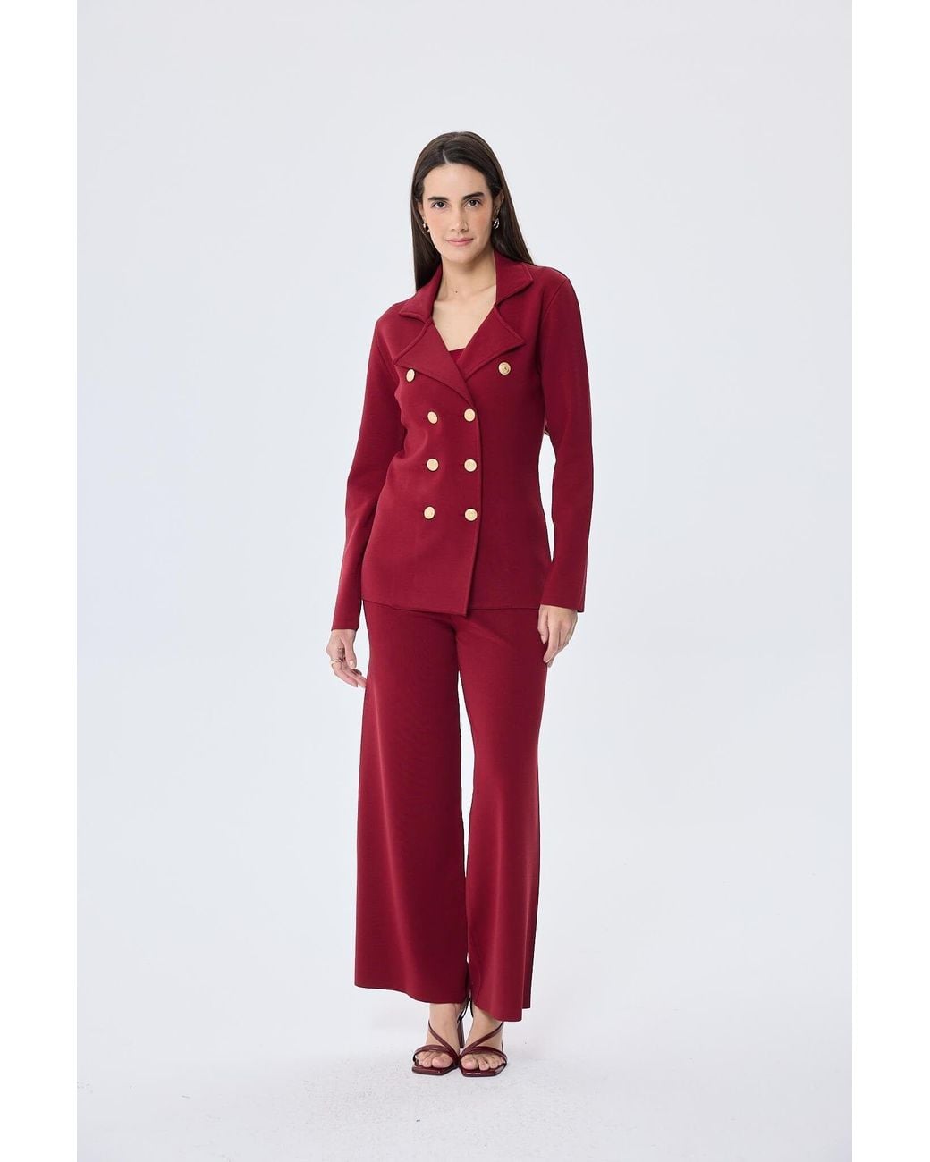 Peraluna Red Katherine Blazer Jacket