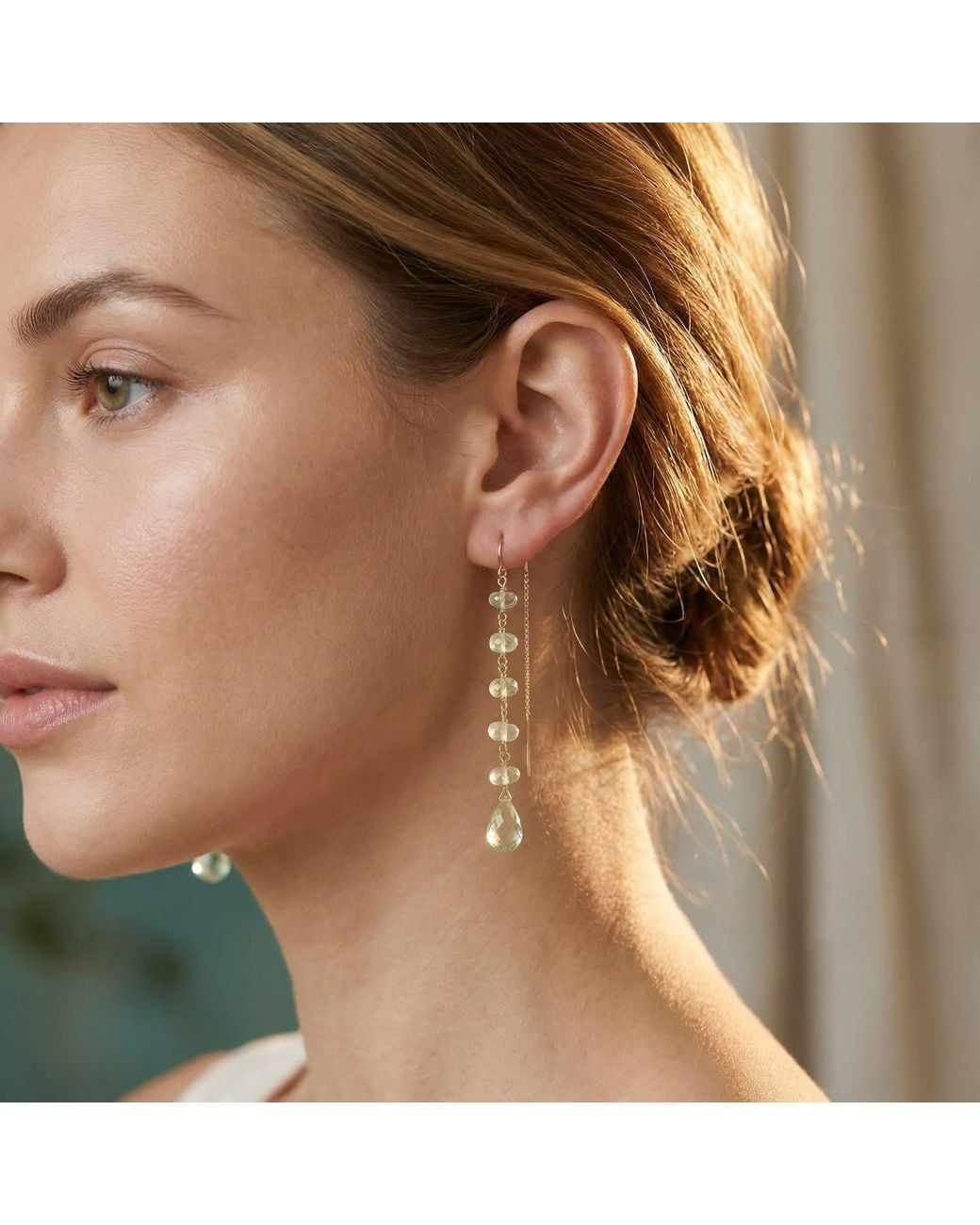 Heather Hawkins Jewelry Blue Dance For You Threader Earrings