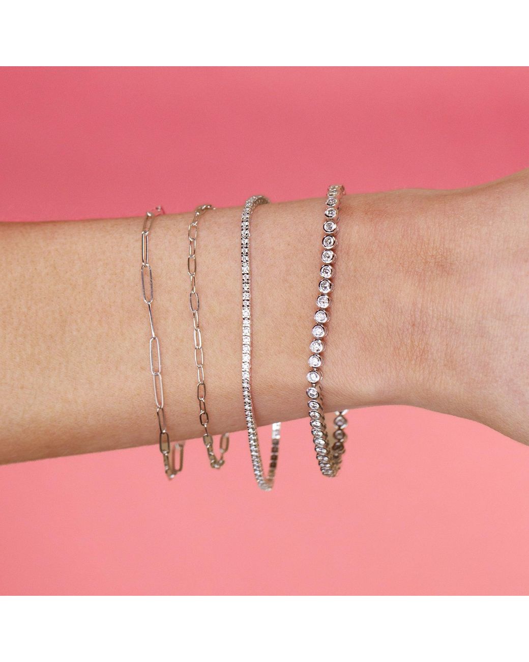 Maya Brenner Metallic Element Short Link Bracelet
