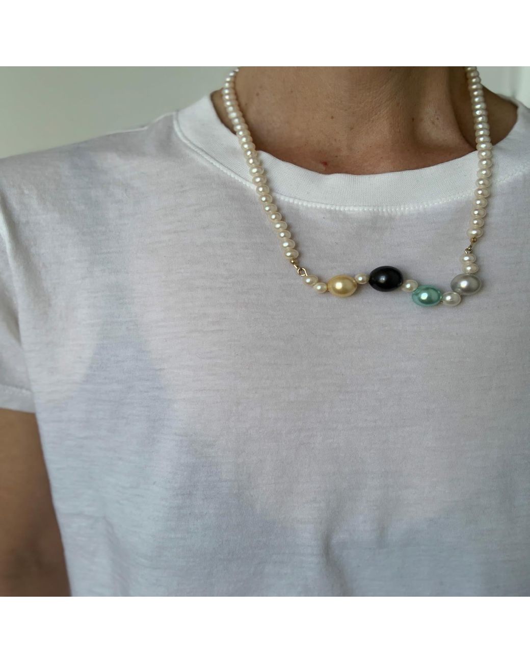 Florentis Jewellery Metallic Not Your Mother's Pearls Necklace