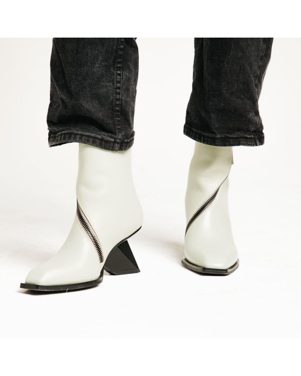 United Nude Green Rockit Zip Bootie