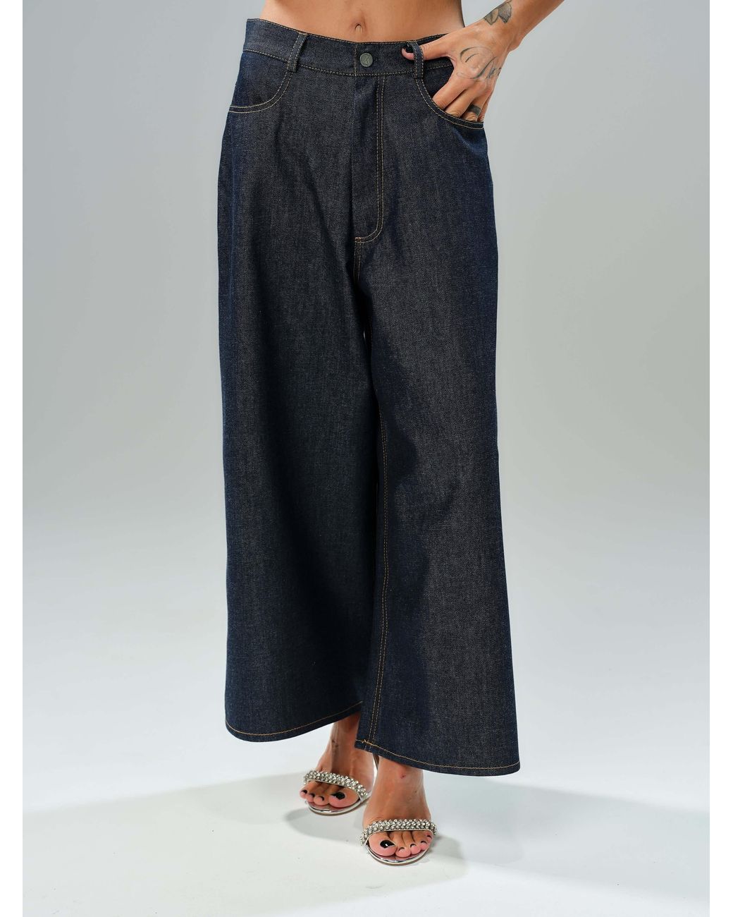 Clothes by Locker Room Blue Wide-Leg Denim Jeans