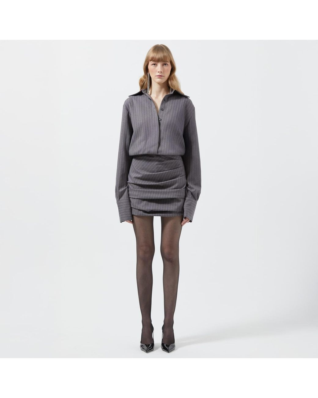 Herfetch Gray Mini City Dress