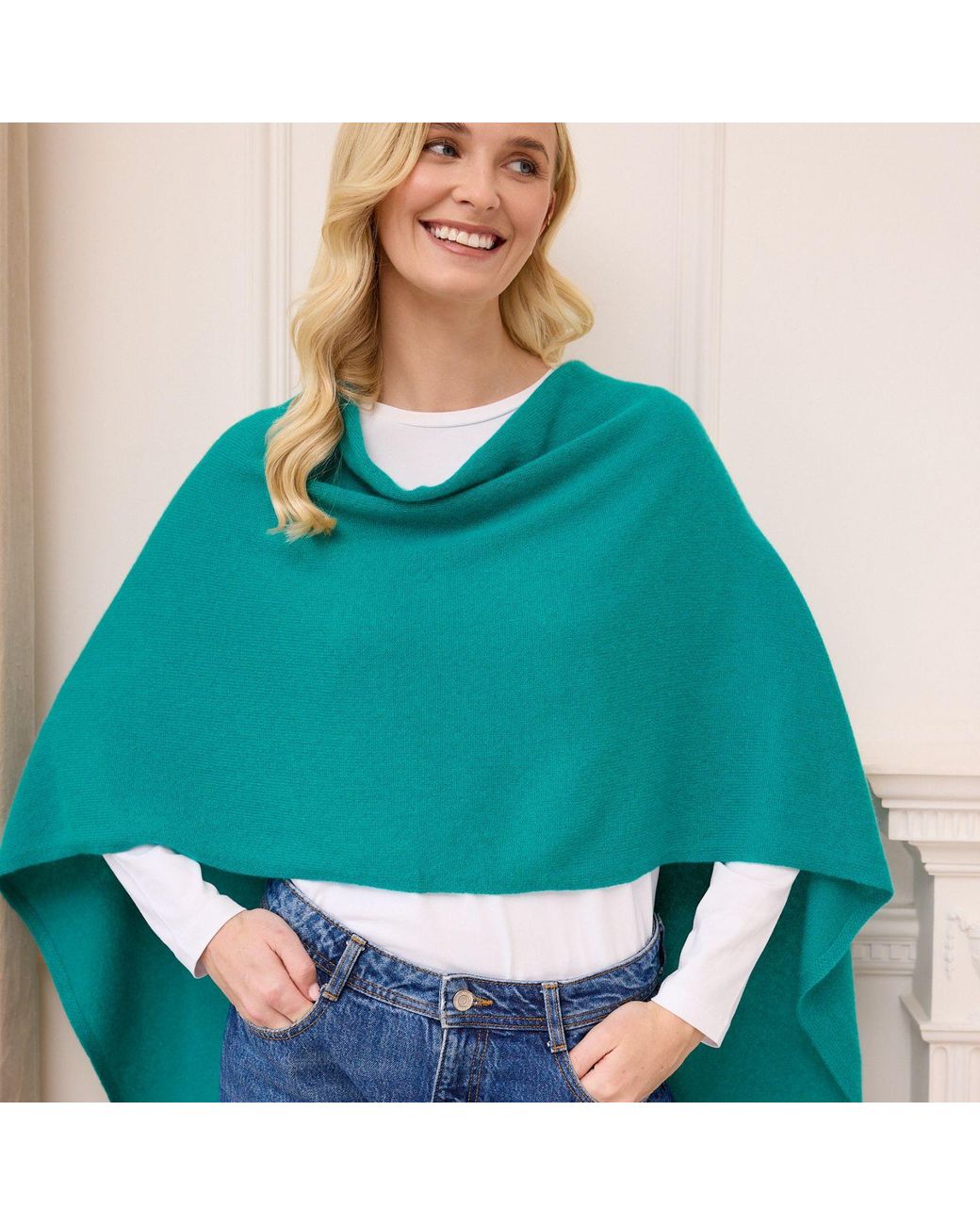 Cove Blue Lucy Multi Way Cashmere Wrap