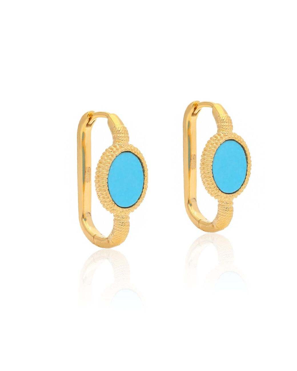 Preeti Sandhu Blue Kora Link Hoops