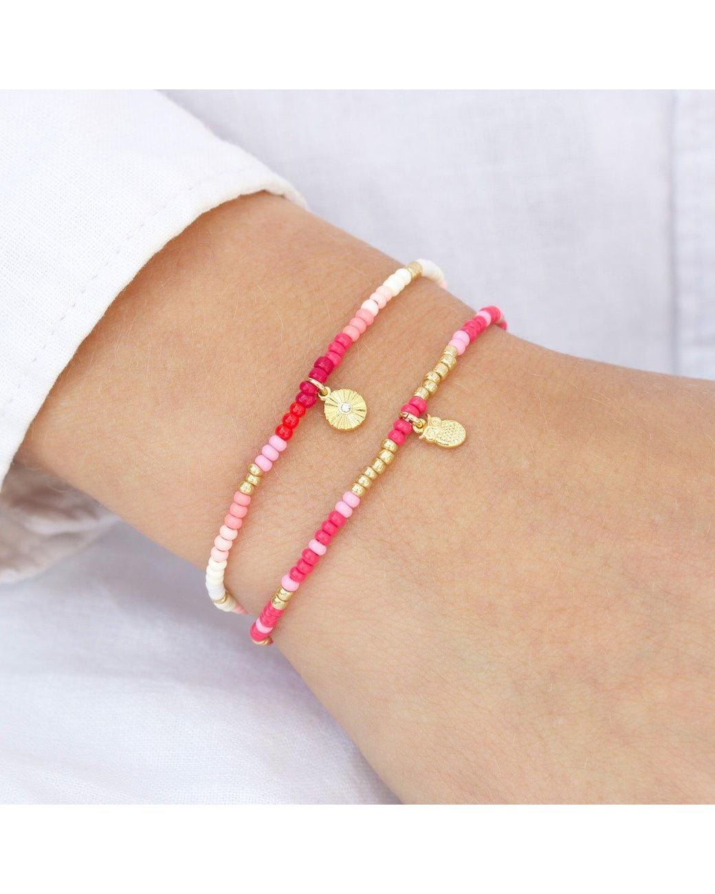 With Love Darling Metallic Innovation Beaded Bracelet