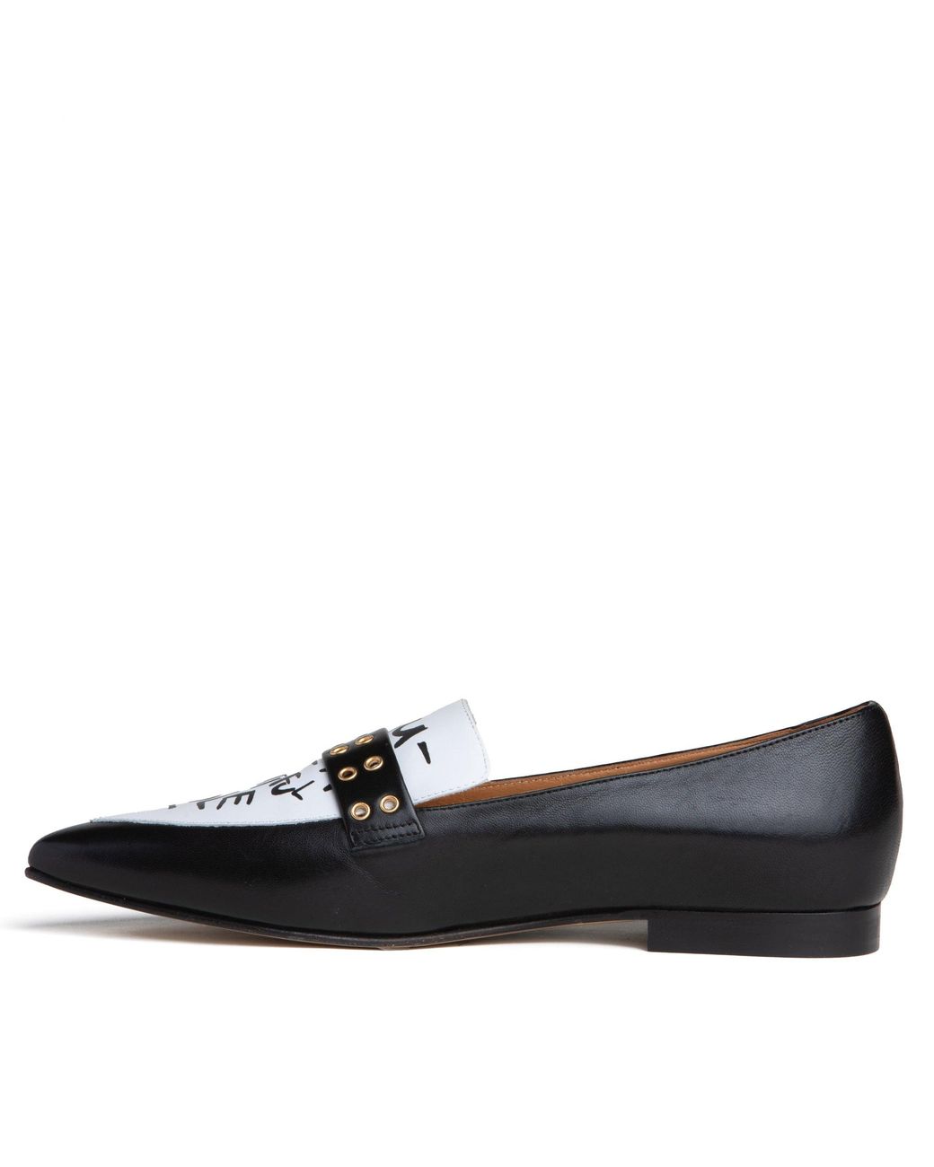Beautiisoles by Robyn Shreiber Made in Italy Black Cecily & Leather Loafer Comfortable Work & Evening Wear