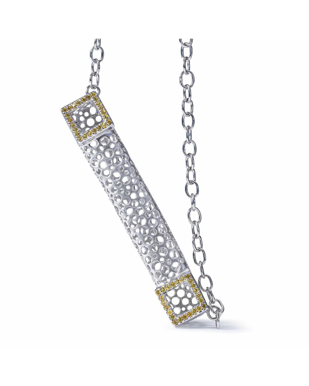 German Kabirski Metallic Kore Singular Edition Necklace With Sapphires