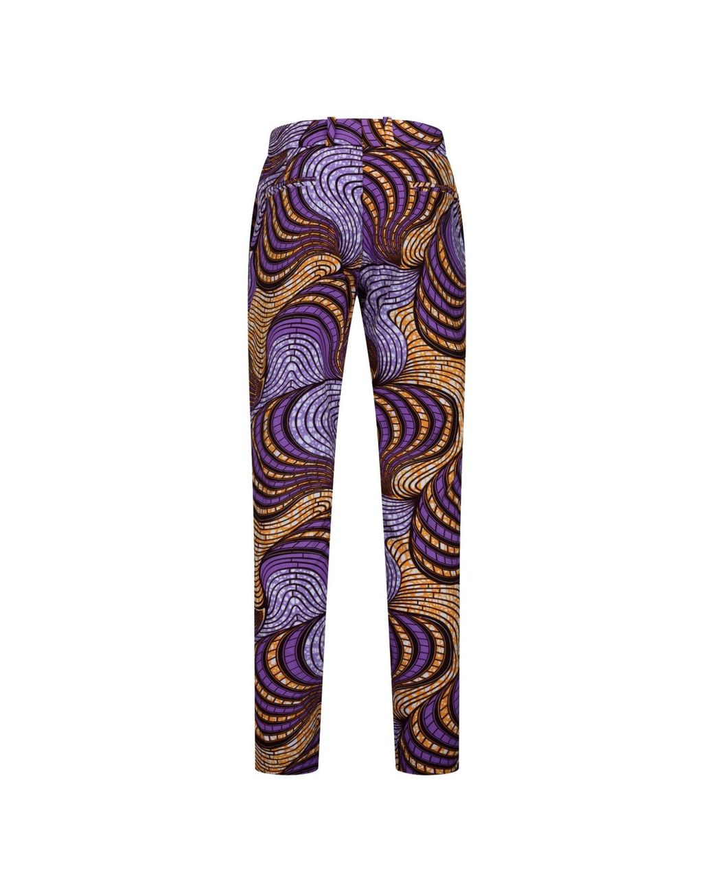 Ohema Ohene Red Cotton African Print Straight Leg Trousers – Fairground for men