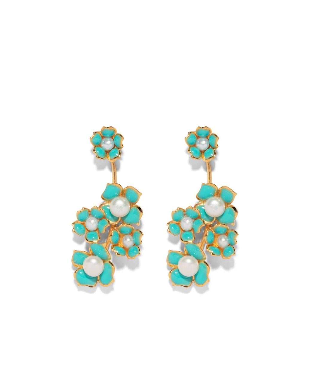 The Pink Reef Blue Falling Florals