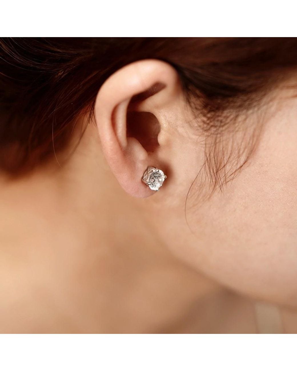 Diamonbliss Green 7Mm Round Cut Solitaire Stud Earrings