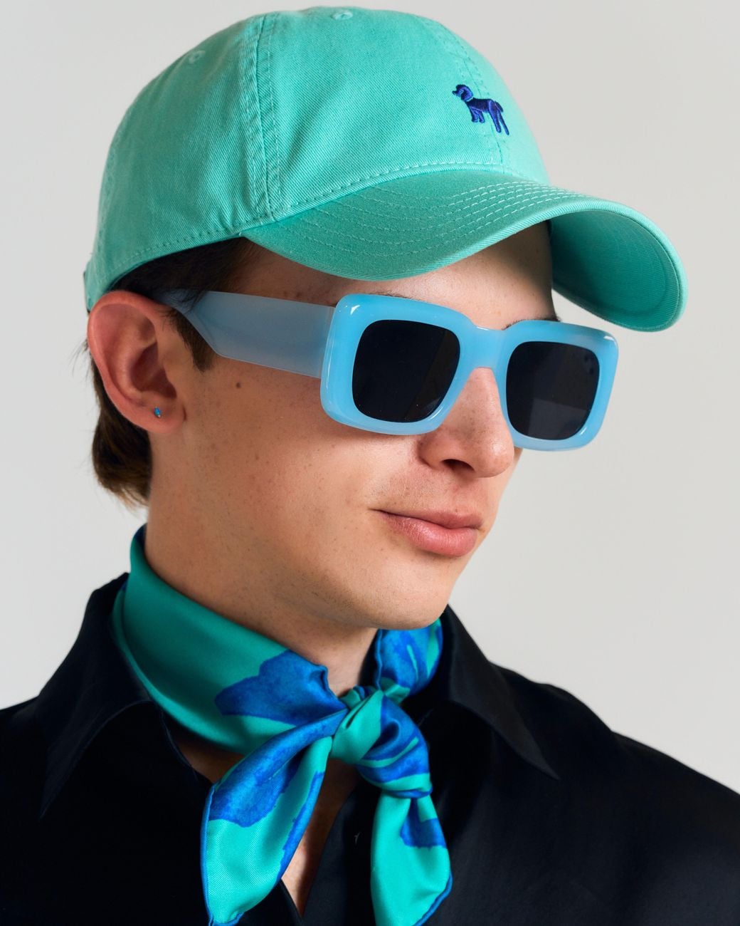 Lost Pattern Green Pan Pan Baseball Cap