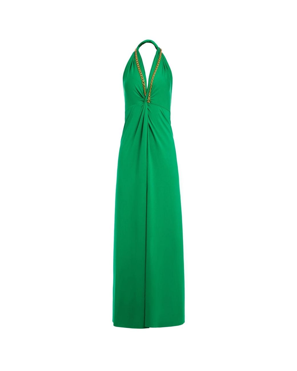 N'Onat Green Golden Chain Party Maxi Dress