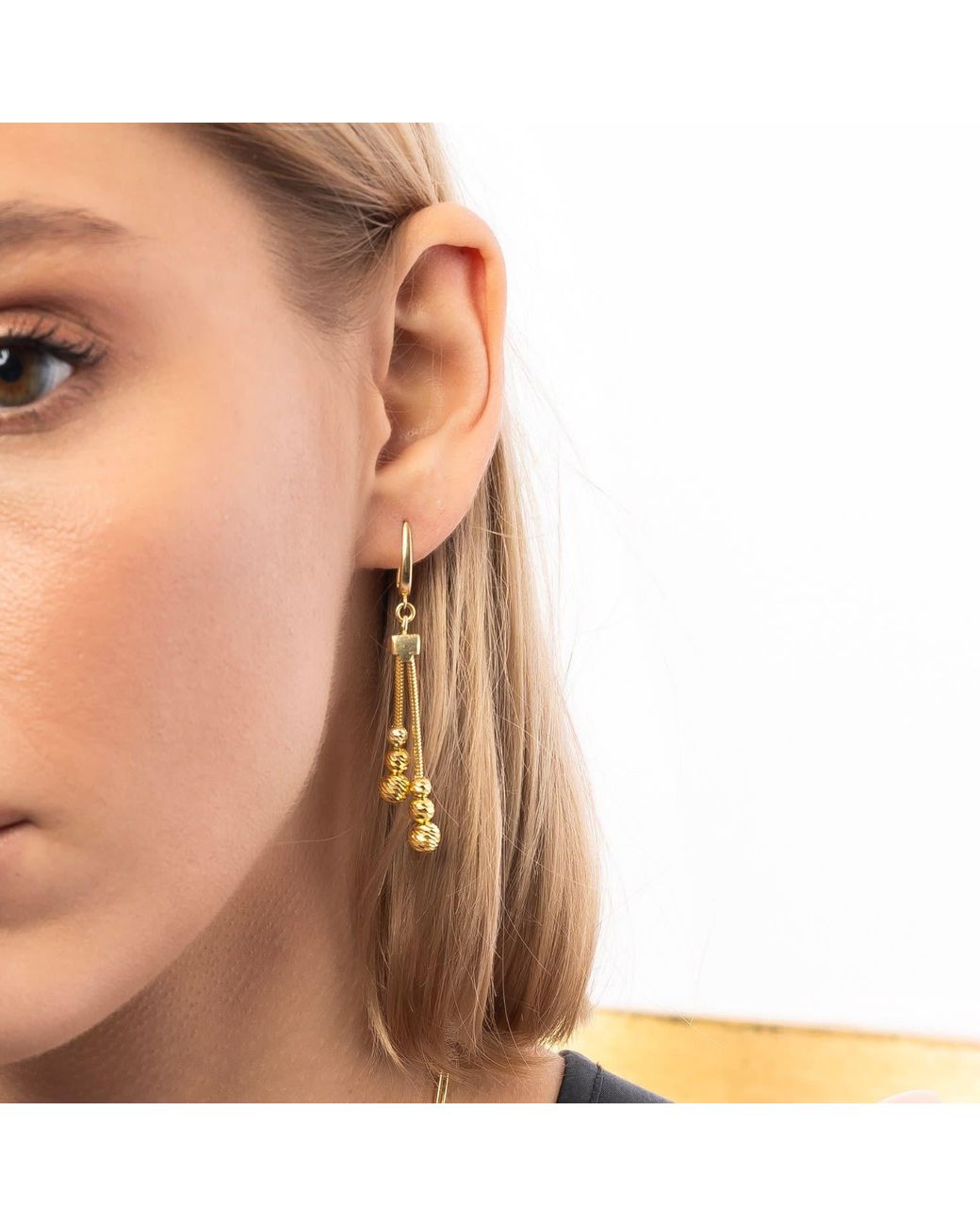 Spero London Metallic Dorissa Sterling Drop Earring