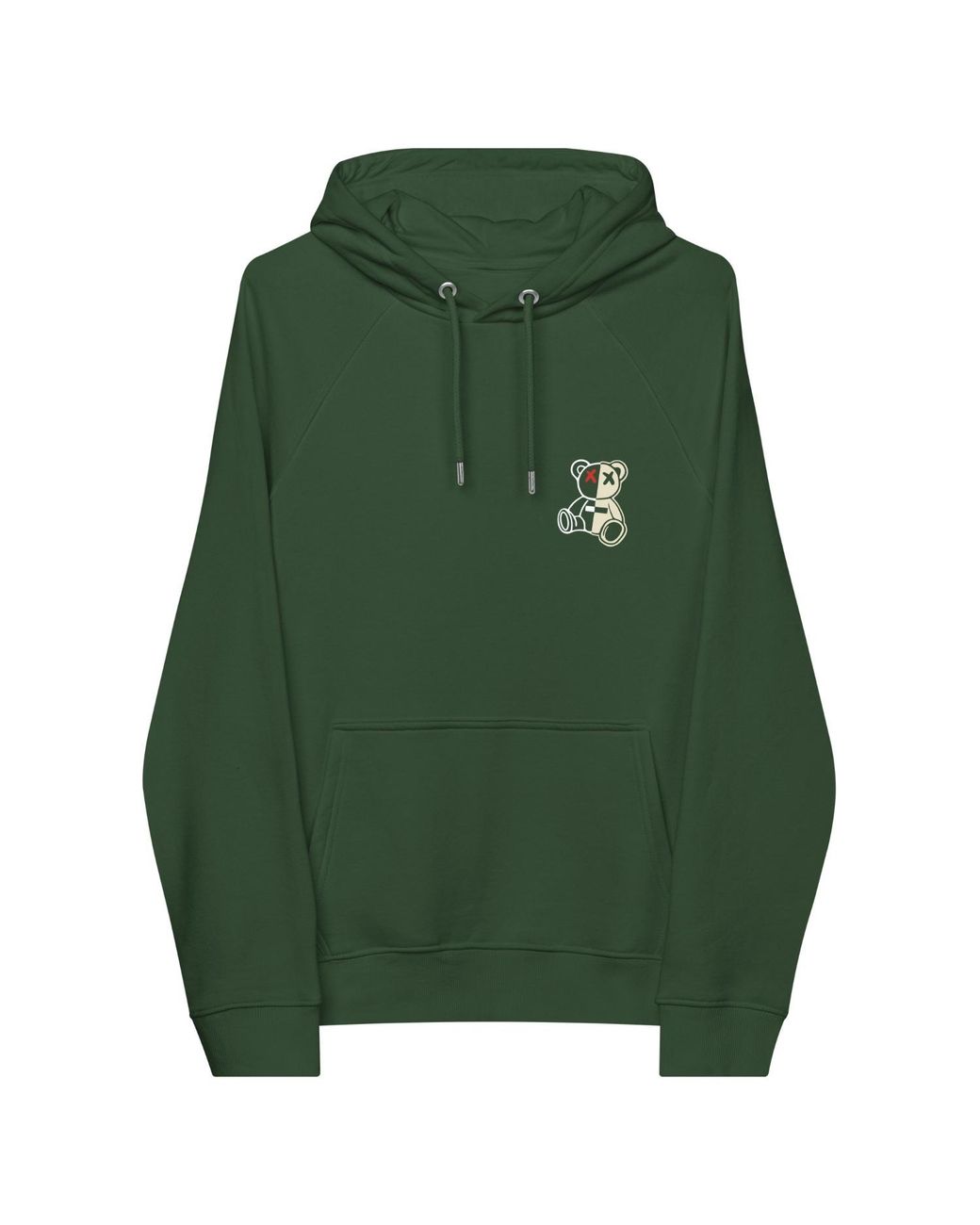 Anchor and Crew Green Bottle Four Busy Doing Nothing Editions Organic Cotton Hoodie for men